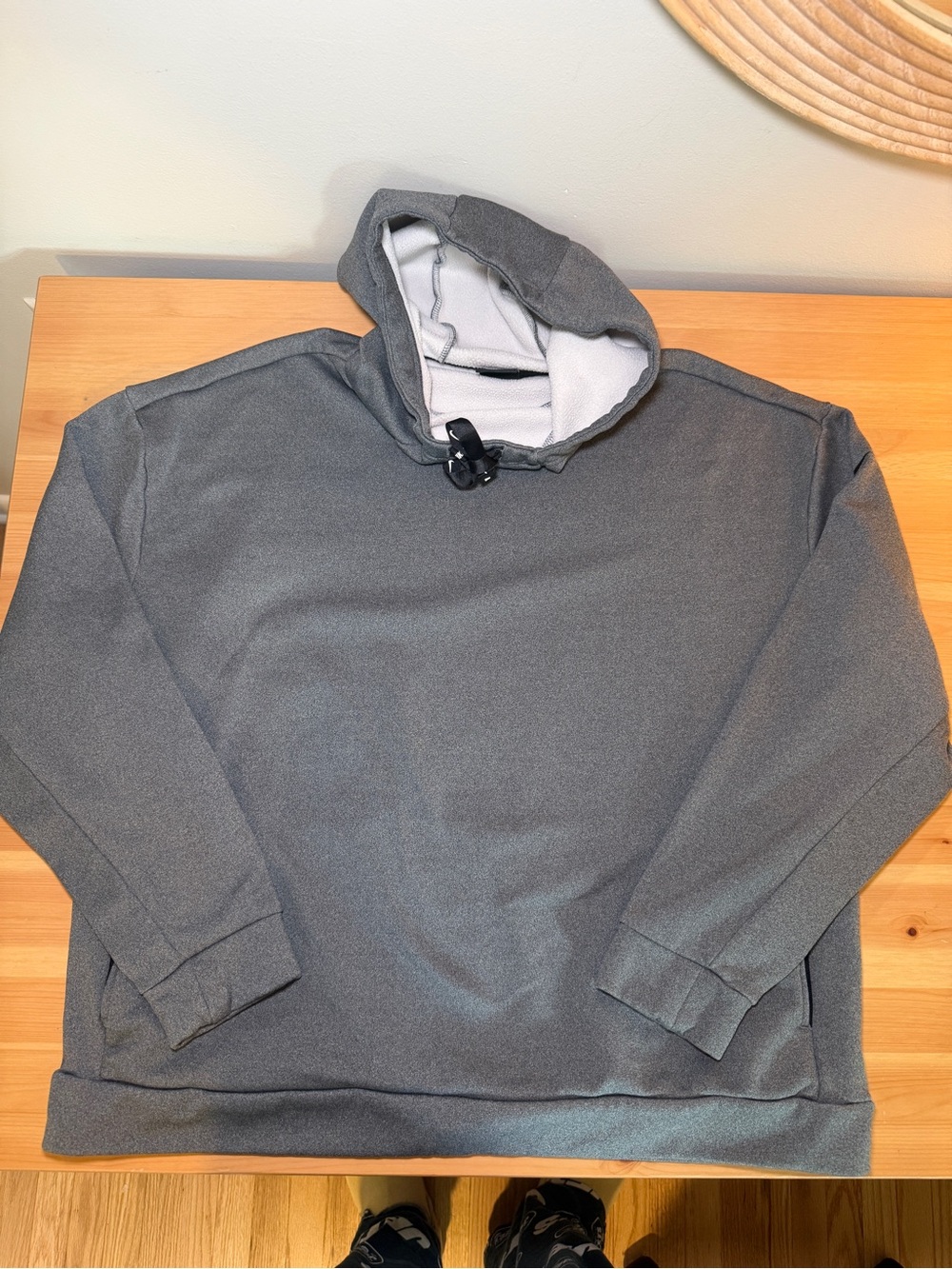 Nike One Women's Therma Fleece Training Hoodie Charcoal Gray Size L